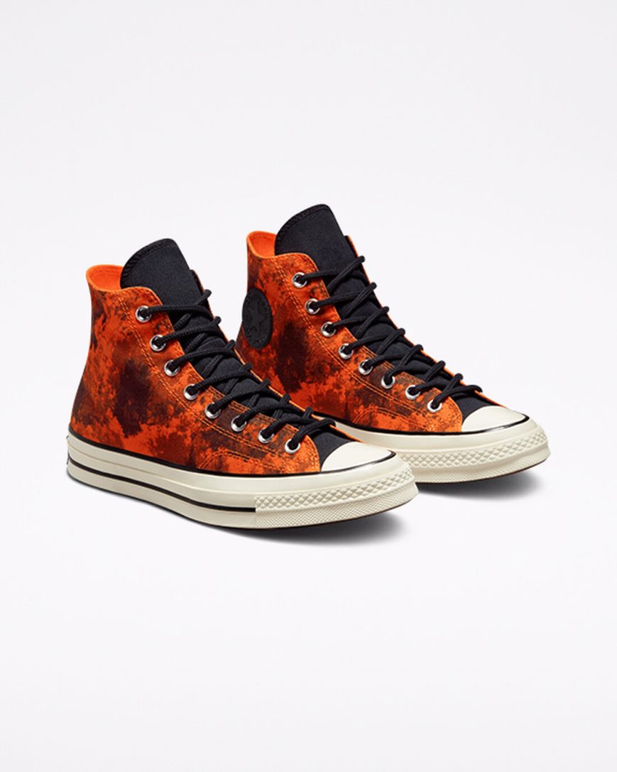 Dámské Boty Vysoké Converse Chuck 70 GORE-TEX® Oranžové Černé | CZ PVSU75